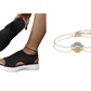 ⏳LAST DAY SPECIAL PRICE: ￡13.99!!💐 Women's Breathable Knit Platform Sandals👡 Air-permeable knit upper, cushioned sole & lightweight comfy summer footwear🇬🇧 ✨