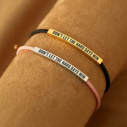🔥LAST DAY SALE ONLY ￡6.99!!🔥Don't Let The Hard Days Win Bracelet✨