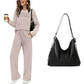 🔥LAST DAY 50% OFF💓Women's Crew Neck Top & Drawstring Pants Set