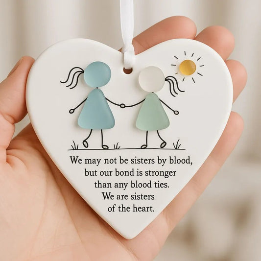 💞LAST DAY SALE 70% OFF!🧣✨️Heart-Shaped Sea Glass Friendship Decor🌊✨Shaped by Nature & Crafted by Hand💝