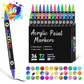 🎨Last Day Only￡8.99! 🔥 Dual Tip Acrylic Paint Pen Marker - 24/48/72 Colors