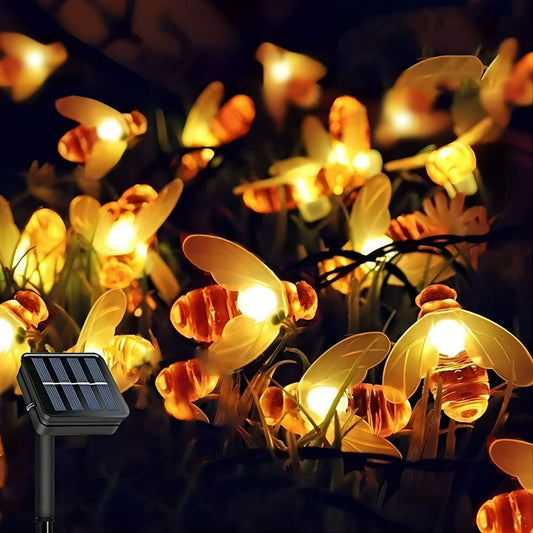 🔥Last Day 49% OFF🐝Solar LED Bee String Lights
