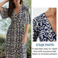 🔥HOT SALE 49% OFF💃Bohemian Casual Print V-Neck Waist Wrap Long Dress-2