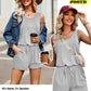 ⏰Hot Sale 49% OFF💃Women Sleeveless Scoop Neck Tank Top Casual Short Jumpsuit Rompers with Pockets