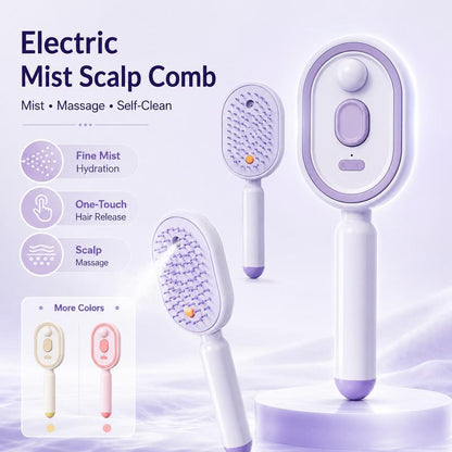 ⏳LAST DAY SALE ONLY ￡14.99!!🔥ProGlide™🇬🇧 Scalp Massager Comb 💆‍♀️ – Self-Cleaning 🧼, Tangle-Free ✂️ & Frizz-Control Hair Brush with Soothing Mist Spray 💨✨ | Perfect for Dry, Brittle Hair 💧🌟