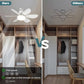 ⏳LAST DAY SALE 49% OFF🔥SmartBreez™ 40W LED Ceiling Fan Light – 20.5” Ultra-Quiet with Remote 🎯 | E27 + FREE B22 Adapter 🔌 | For Bedroom 😴, Kitchen 👩‍🍳 & Garage 🛠️ – UK Ready! 🇬🇧