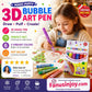 💥LAST DAY BUY 1 GET 1 FREE!!🎁🔮Magic Pen – Draw 3D with one stroke!🎄 DIY Bubble Popcorn Drawing Pens 🔥