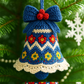 DIY Crochet Christmas Bell Ornament Kit