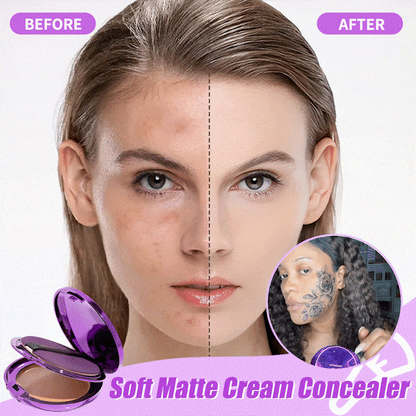 💖BUY 1 GET 1 FREE- EACH ONLY ￡4.99 & FREE BRUSH TODAY!!💖Soft Matte Waterproof Cream Concealer (Suitable for Full Body Use) 2