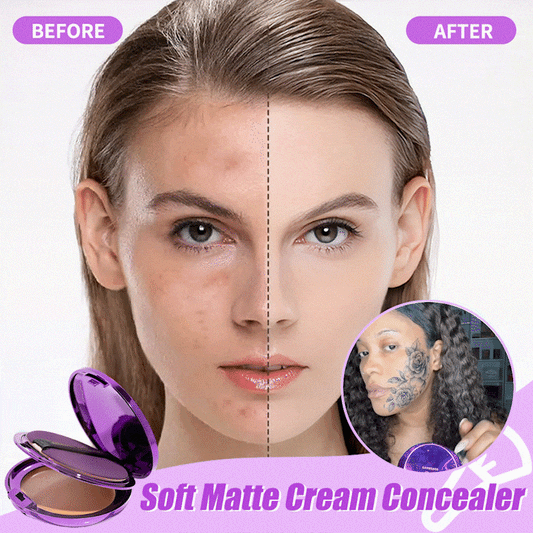 💖BUY 1 GET 1 FREE- EACH ONLY ￡4.99 & FREE BRUSH TODAY!!💖Soft Matte Waterproof Cream Concealer (Suitable for Full Body Use) 2