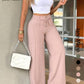 ⏳Last Day Sale Only ￡15.99!!👖 💥  Easy Everyday Comfort | Women's High-Waisted Straight-Leg Pants with Elastic Back