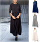 🎉🔥Biggest Sale -50% OFF🔥Flowy Knit Midi Dress with Full Sleeves