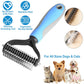 ⏳LAST DAY: Buy 2 Get 1 FREE! 🎉 #1 in UK Pet Grooming 2026 🏆Professional Double-Sided Deshedding Brush for Dogs & Cats – Reduces Shedding by 90%💪
