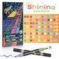 🔥LAST DAY SALE ONLY ￡6.99!!🎨Glitter Effect Brush Markers🥇✨: Create Sparkling Art Smoothly 🥳(🌈24-96 Colors | Smooth No Clog | No Bleed Through📝)
