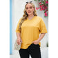 🌷LAST DAY SALE ONLY ￡10.99!!☀️Women's Summer Half Sleeve Casual Loose Fit Cotton Tunic T-shirt