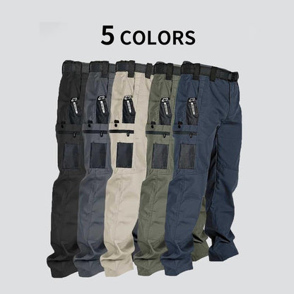 🏆Last Day Promotion：ONLY ￡17.99!!🔥Men’s 4-Season Outdoor Work Cargo Pants – Waterproof, Abrasion-Resistant & Travel-Ready
