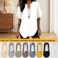 ⏳LAST DAY SALE: ONLY ￡11.99!!✨👚Women's Plain Short Sleeve Blouse, Casual Solid Color Top for Daily Wear
