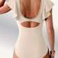 🌸LAST DAY SALE 50% OFF💕Tummy Control Bathing Suit V Neck Shell Stitched SwimSuit