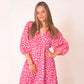 💖Summer Hot Sale: 49% OFF!!💖Women's V-Neck Printed Dress 2