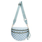 🎁Last Day 49% Off-Black and White Checkered Nylon Bum Bag Plus Size Friendly Fanny Pack