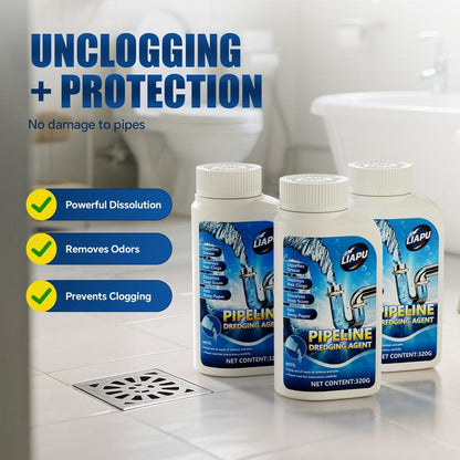 ⏳ LAST DAY SALE ONLY ￡6.99!!🔥DrainFlow Pro Powerful household safety grade oil pipe, drain cleaner,sewer, bathroom unblocker