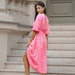 💖Summer Hot Sale: 49% OFF!!💖Women's V-Neck Printed Dress 2