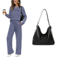 🔥LAST DAY 50% OFF💓Women's Crew Neck Top & Drawstring Pants Set