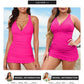 🩱2025 New Type 49% OFF👙Deep V Cross-Back Ruched One-Piece Swimsuit