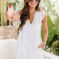 💖Hot Sales 49% OFF💖Women's V-neck Short-sleeved Hollow Lace Dress👗