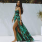 🔥Last Day Discount 49% Off🔥Starfish Decoration Print Hollow-out Flared Skirt Swimsuit Set