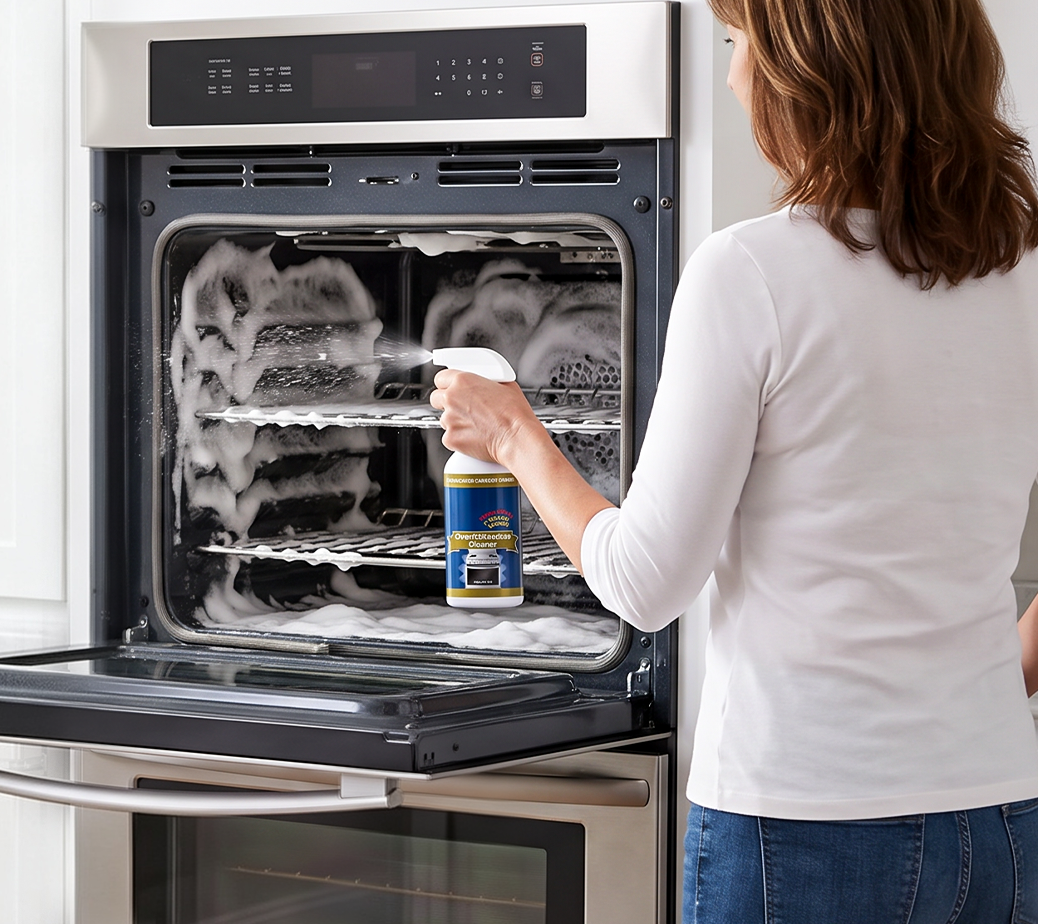 Oven and cooktop cleaner spray
