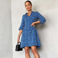 💥LAST DAY SALE 50% OFF👗Women's Trendy Leopard Print V-Neck Loose Fit Dress
