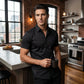 Men's Stretch Slim Muscle Fit Short Sleeve Dress Shirts Casual Button-Down Style Perfect Menswear for Dad,back to school,back to school shopping sohochic style