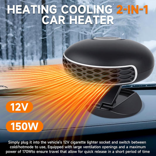 ⏳LAST DAY SALE 50% OFF!🔥 2-IN-1 HEATING COOLING CAR FAN