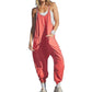 🔥Hot Sale- 49% OFF🔥Solid V-Neck Sling Pocket Jumpsuit
