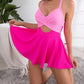 🏖️Summer Hot Sale 60% OFF🏝️Women's Cutout One Piece Skirt Swimsuit – V-Neck, Tummy Control & Flirty Cutouts 🩱✨