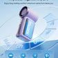 ❄️Mini Handheld Fan with LED Display👍5-Speed Turbo Pocket size Fan✨USB Rechargeable, High-Speed Cooling for Travel & Makeup