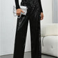 🎄LAST DAY SALE 50% OFF🥰Women's Sequin Sparkle Wide Leg Pants with Elastic Waistband 3