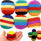 Hacky Balls, Handmade Knitted Footbag Sack 2026 Upgraded Assorted Foot Bag
