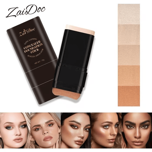 🔥Last Day Promotion 49% OFF✨Zaidoc Foundation Concealer Stick Double-Ended Brush