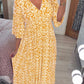 🔥HOT SALE 49% OFF💃Bohemian Casual Print V-Neck Waist Wrap Long Dress-8