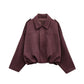 New Autumn Spring Military Short Jacket, Casual Loose Fit Women's Coat, Trendy Army Color Outerwear for Daily Wear
