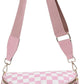 🎁Last Day 49% Off-Black and White Checkered Nylon Bum Bag Plus Size Friendly Fanny Pack