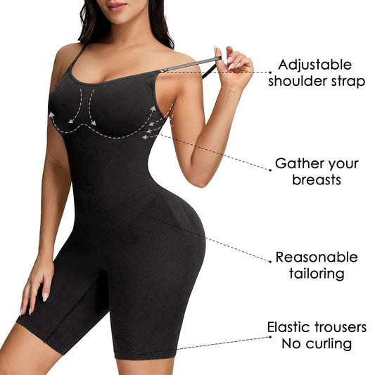 🔥LAST DAY SALE: ONLY ￡9.99!!🔥Tummy Control Seamless Butt-Lifting Bodysuit – Bathroom-Friendly Snap Design