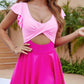 💥Last Day Special Sale 69% OFF💃Women's One Piece Swimsuit Ruffle Cutout Swimdress