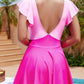 💥Last Day Special Sale 69% OFF💃Women's One Piece Swimsuit Ruffle Cutout Swimdress