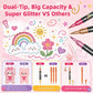 🔥LAST DAY SALE ONLY ￡6.99!!🎨Glitter Effect Brush Markers🥇✨: Create Sparkling Art Smoothly 🥳(🌈24-96 Colors | Smooth No Clog | No Bleed Through📝)