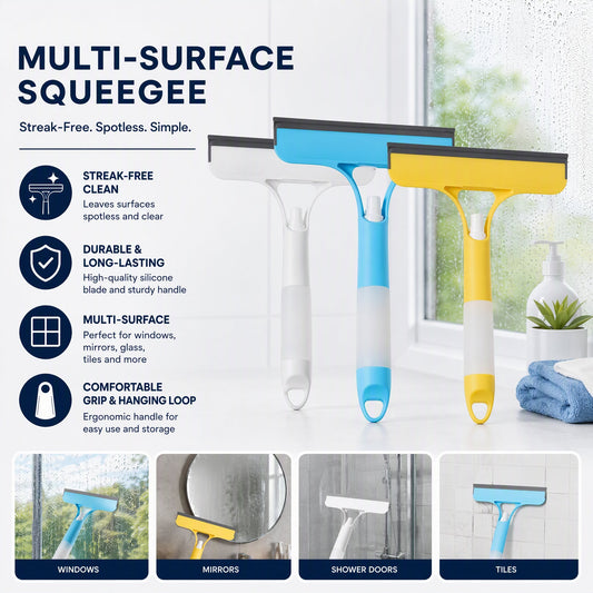 ⏳LAST DAY SALE ONLY ￡6.99!!🔥✨3-in-1 Window Cleaning Tool 💧 Spray & Wipe Squeegee for Home & Car Glass