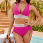 💥Last Day Sale 49% OFF👙High Waisted Tummy Control Color Block Bikini Sets 2