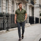Men's Stretch Slim Muscle Fit Short Sleeve Dress Shirts Casual Button-Down Style Perfect Menswear for Dad,back to school,back to school shopping sohochic style